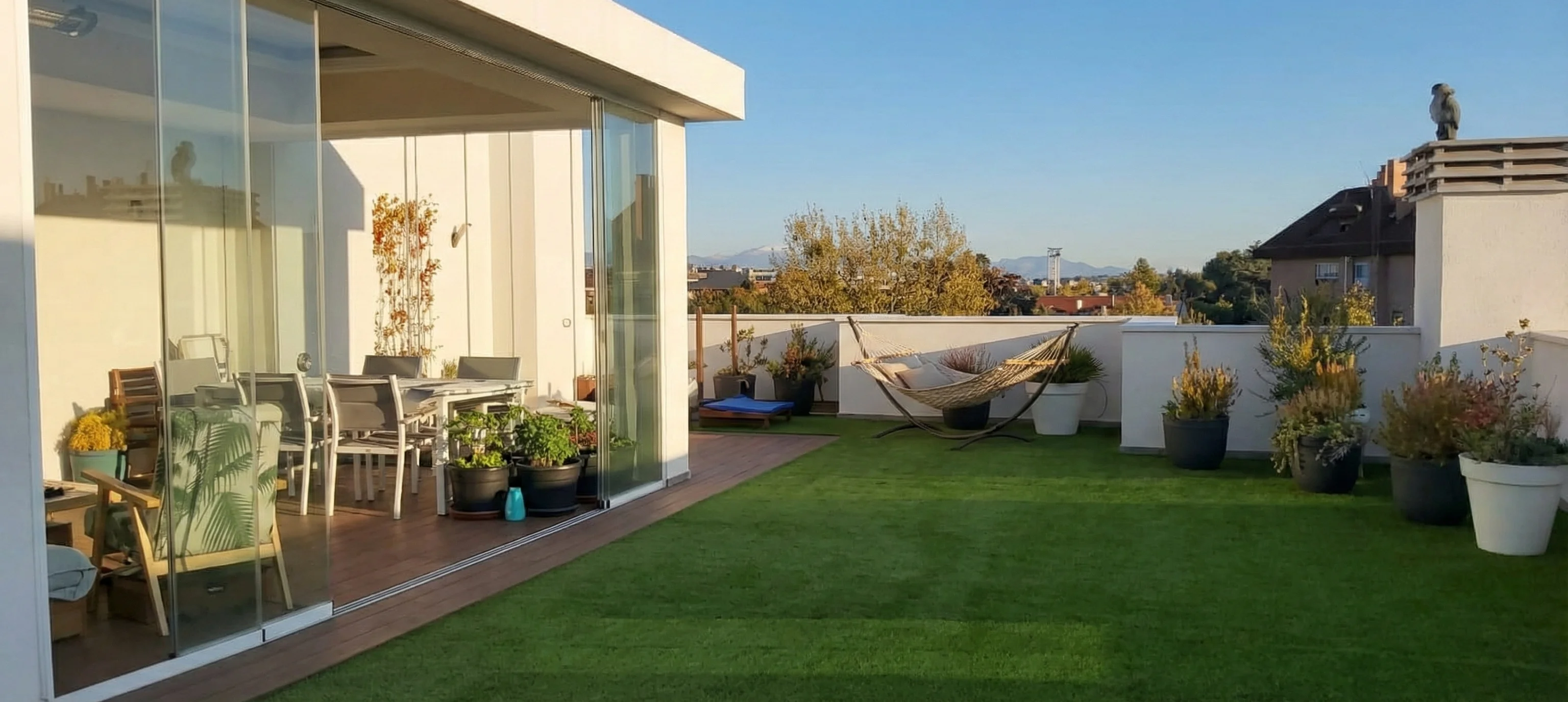 Beautiful artificial grass installation
