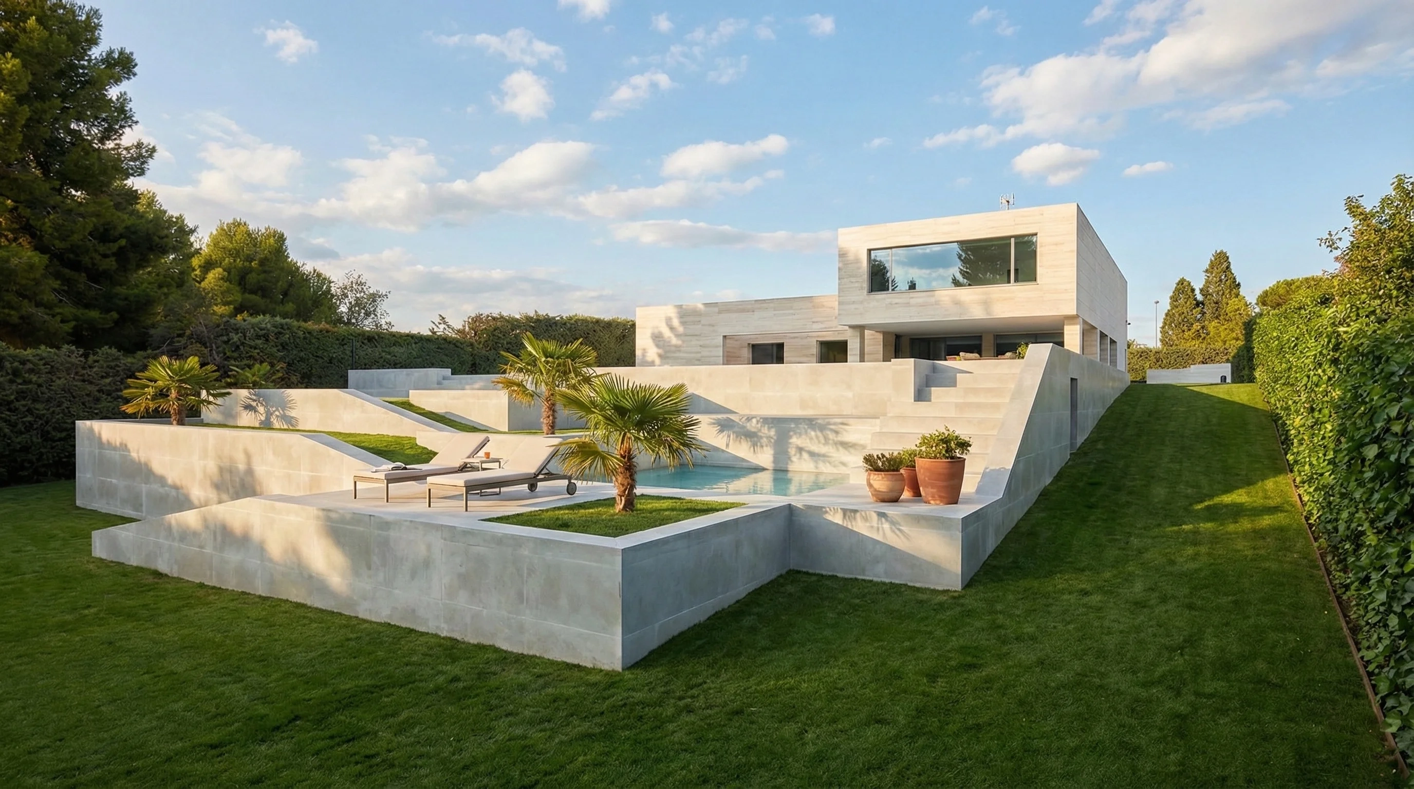 Beautiful artificial grass garden installation in Almería